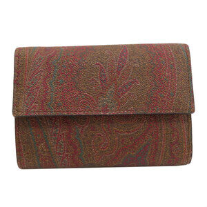 Etro Paisley Pattern Bi-fold Wallet, PVC, Women's